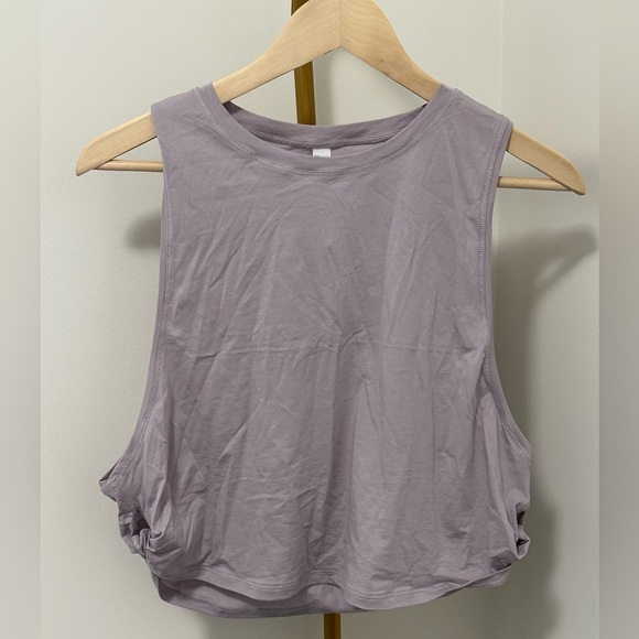 Pima Cotton Crop Tank Deep Armhole - Picture 5 of 6